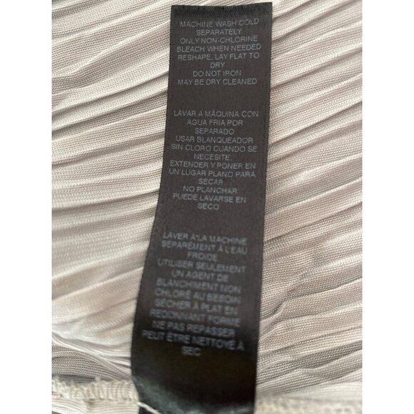 Chico's Travelers Chevron Pleated Jacket, Seagull Gray Women's Size 2 (L) - Picture 12 of 12